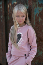MashMnie Sweatshirt Crop Rosa