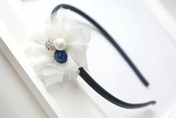 F BAND  TULLE FLOWER