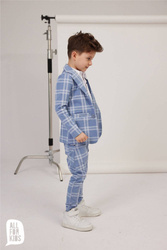All For Kids Business Check Trousers