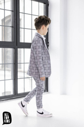 All For Kids Business Check Trousers
