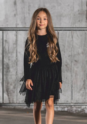 MashMnie Dress Blush Tulle Black