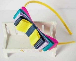 F BAND  TULLE BOW