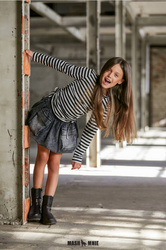 MashMnie Striped Blouse White