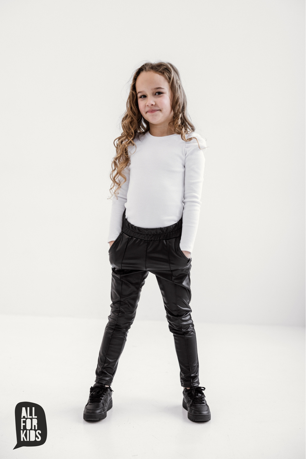 Little girl hot sale leather pants