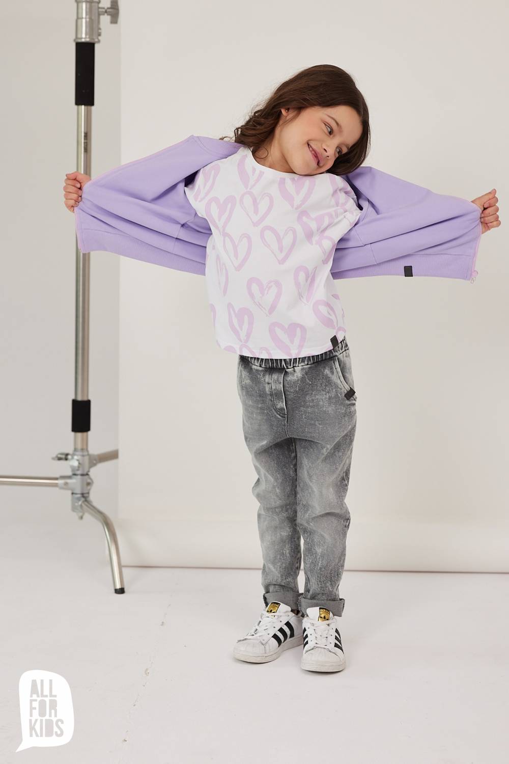 Girls purple denim sales jacket