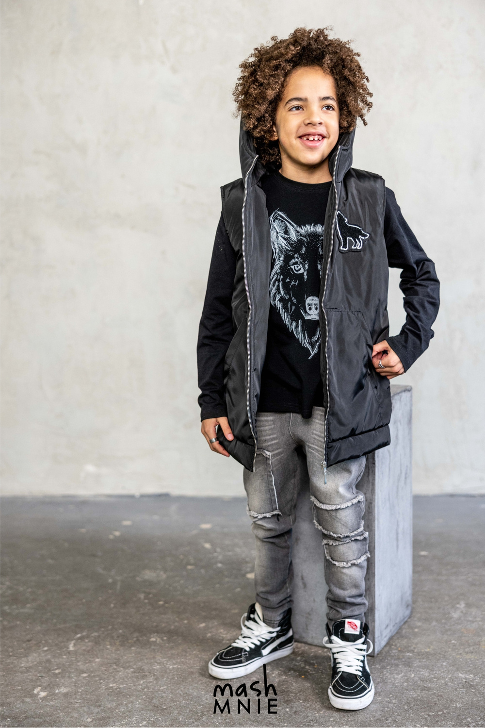 MashMnie Vest Yellow BOY \ VESTS JESIEŃ ZIMA22/23