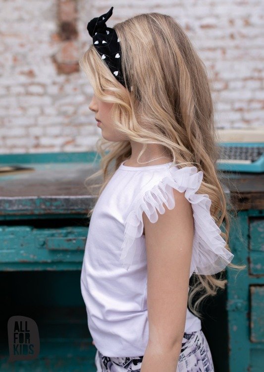 ALL FOR KIDS T-SHIRT TULLE SLEEVES