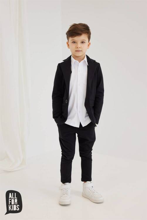 All For Kids Business Check Trousers