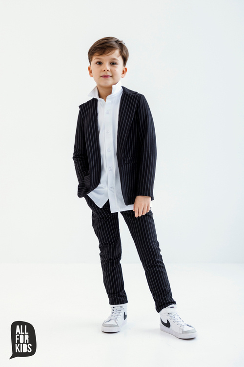 All For Kids Business Check Trousers