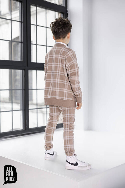 All For Kids Business Check Trousers