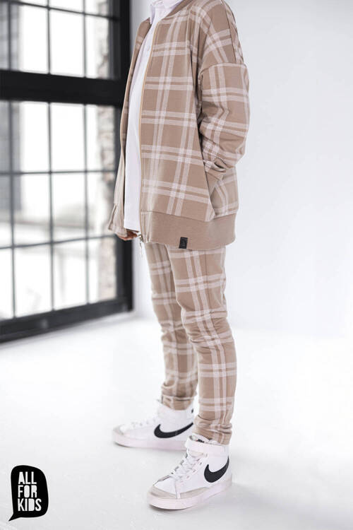 All For Kids Business Check Trousers