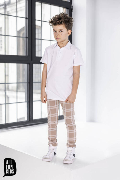 All For Kids Business Check Trousers