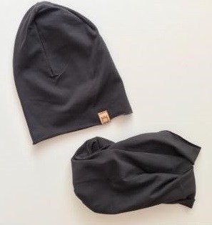 CAP + COWL COTTON BLACK