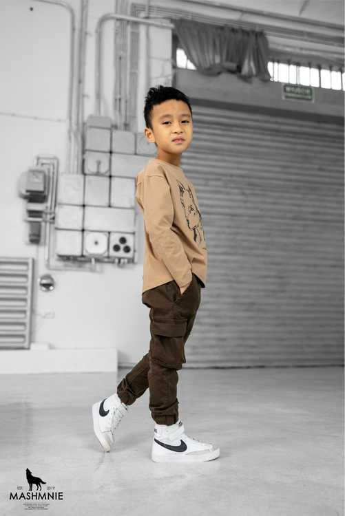 MashMnie Tracksuit Pants Beige