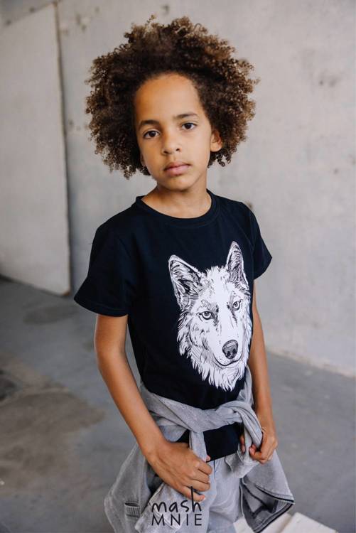 MashMnie Wolf T-shirt White