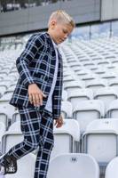 All For Kids Business Check Trousers