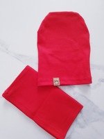 CAP+COWL RED STRPIES