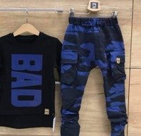 CARGO  PANTS  WARMED CAMOUFLAGE BLUE