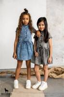 MashMnie Dress Acid Wash Blue