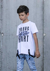 All For Kids Bedrucktes T-shirt Weiß