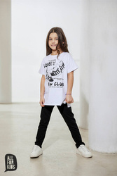 All For Kids Bluse Miau Weiß