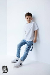 All For Kids Jeans-Hose Grau