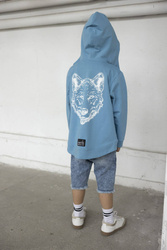 Sweatshirt mit Kapuze WILD WOLF Schwarz                                                 