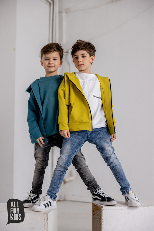 All For Kids Jeans-Hose Grau