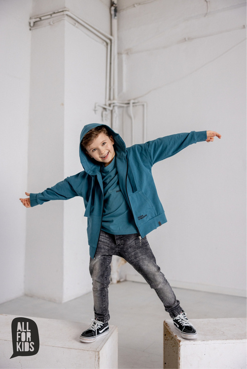 All For Kids Jeans-Hose Grau