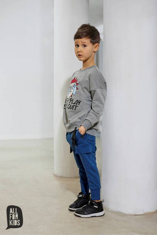 All For Kids Jeans-Hose Grau