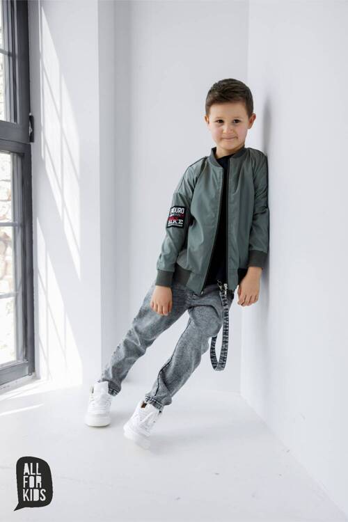 All For Kids Jeans-Hose Grau