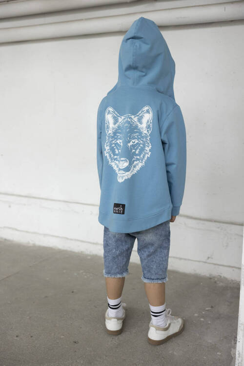 Sweatshirt mit Kapuze WILD WOLF Schwarz                                                 