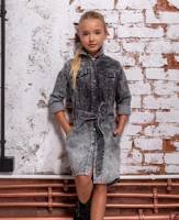 Jeans Kleid Grau