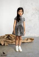 MashMnie Kleid Acid Wash Blau