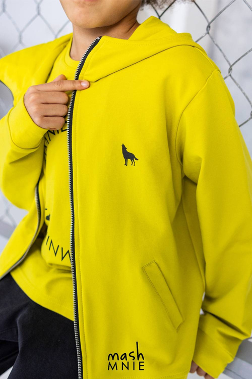 Hooded Sweatshirt WILD WOLF Black