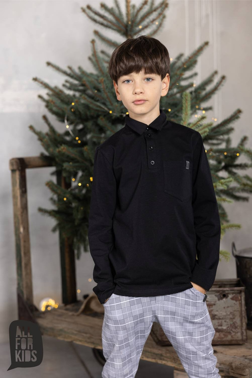 All For Kids Koszula Polo Czerń