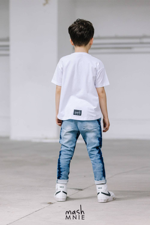 MashMnie T-shirt Wolf Biały