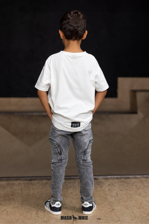 MashMnie Wild City T-shirt Wolf Śmietankowy