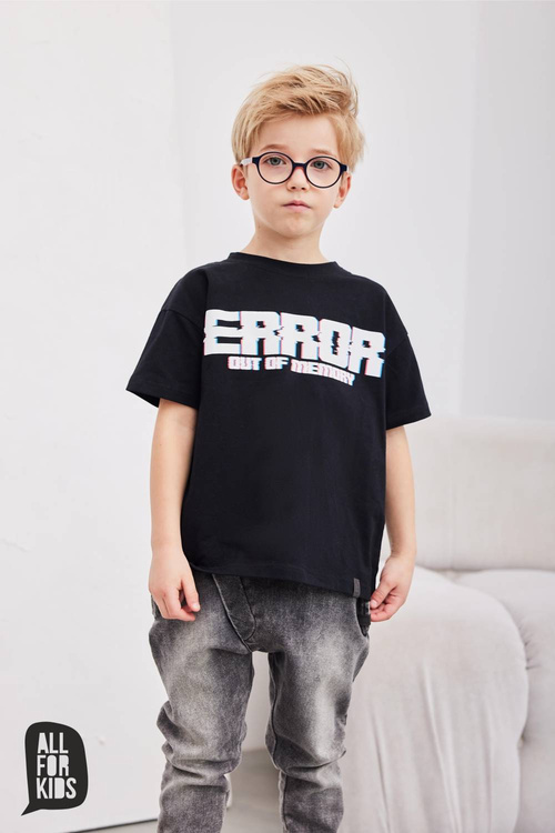 All For Kids T-shirt Czarny Error