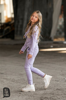 All For Kids Spodnie Dzianinowe Fiolet