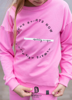 MashMnie Sweatshirt Crop Rosa