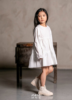 MashMnie Dress with Frills White