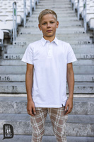 All For Kids Spodnie Wizytowe Krata Beż