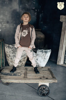 Kids By Voga Beige HEJ Sweatshirt