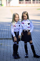 Das kleine T-Shirt-Kleidchen im Gitter