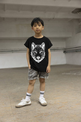 MashMnie T-shirt Wolf Czarny