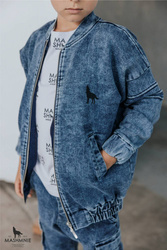 Bomberjacke Einzigartig Blau