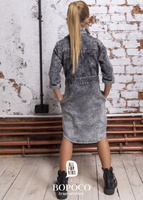 Jeans Kleid Grau