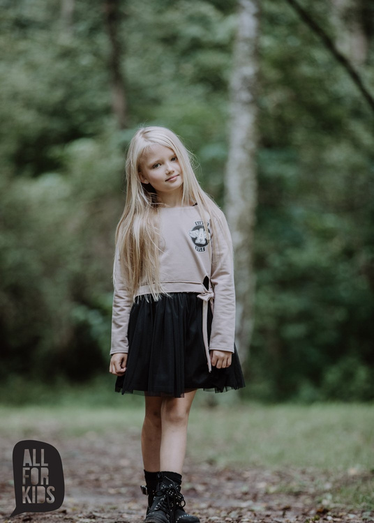 All For Kids Bluza Wiązanie Beż