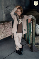 Kids By Voga Beige HEJ Sweatshirt